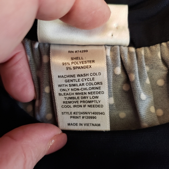 Sweet Storm polka dot sleeveless dress size Medium - Picture 2 of 7